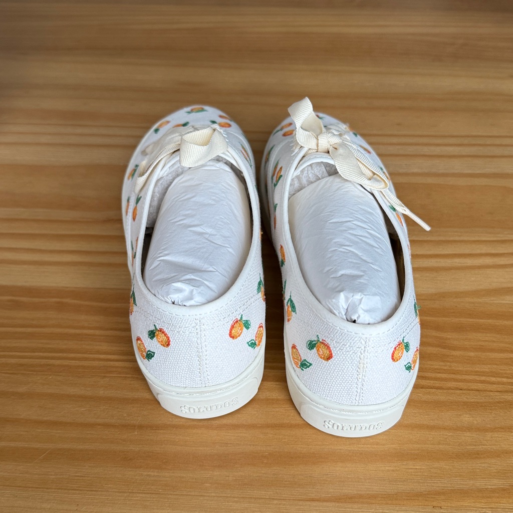 Soludos New Marin Embroidered Orange Sneakers — image 5 of 8